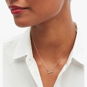 Kate Spade Gold 'Mrs.' Necklace with Sparkling Accent